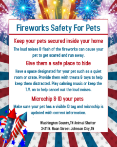 Local animal shelter provides tips on keeping pets safe during Independence Day