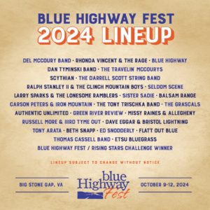 Blue Highway Fest 2024 Lineup