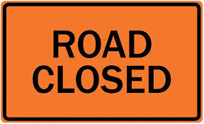 Monday road closures in Kingsport