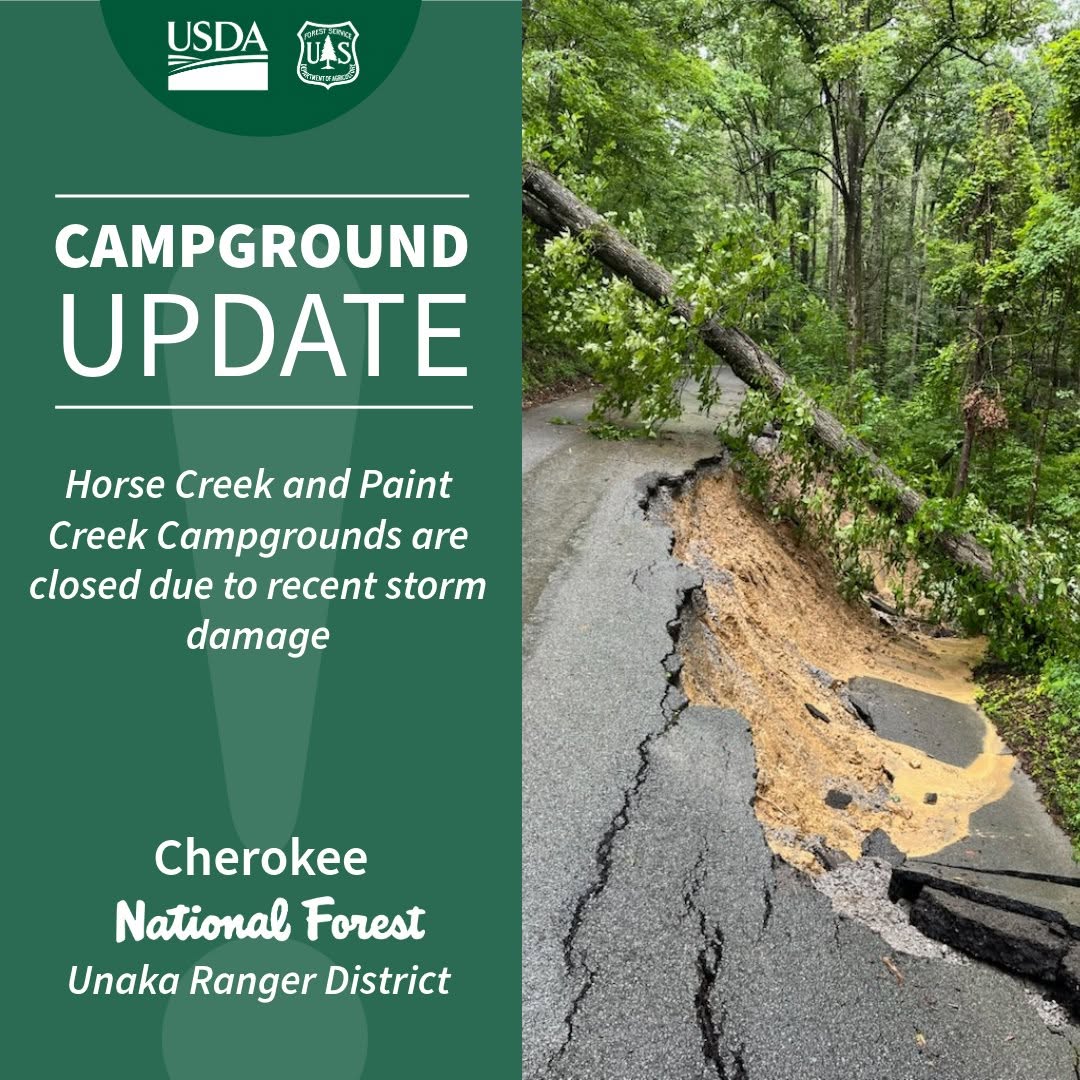 US Forest Service closes campgrounds after storm damage
